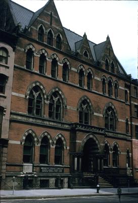 Brooklyn Mercantile Library - Note on slide: Demolished 1961. P.P. Wight, Architecture