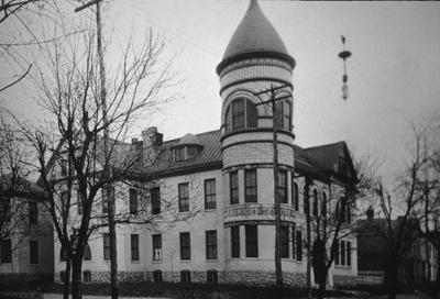 Johnson School - Note on slide: Demolished 1951. Art Works of the Bluegrass 1898