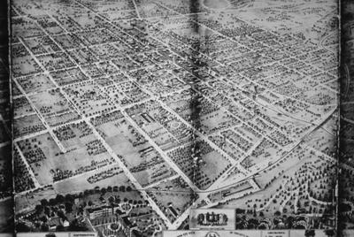 Bird's Eye View of Lexington - Note on slide: Looking southwest