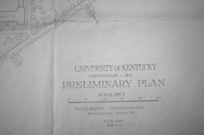 University of Kentucky Preliminary Plan - Note on slide: Detail of plan