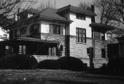 Leonard G. Cox House - Note on slide: W. 3rd Street