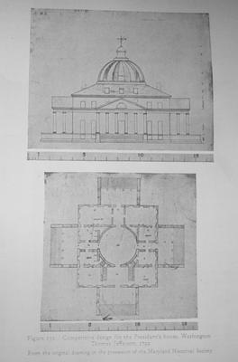 Jefferson Design for President's House - Note on slide