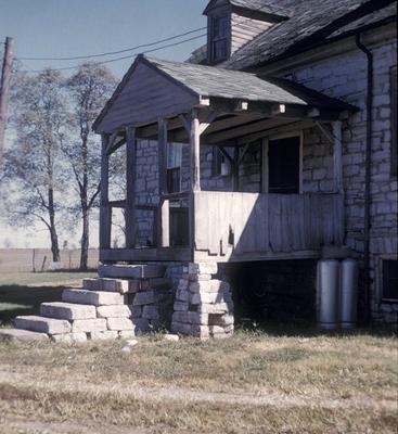 John Scott House - Note on slide: Exterior view of portico