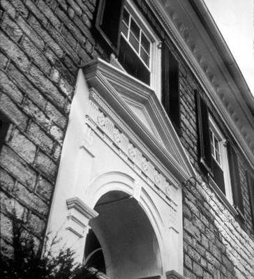 McKee House - Note on slide: Exterior view of facade