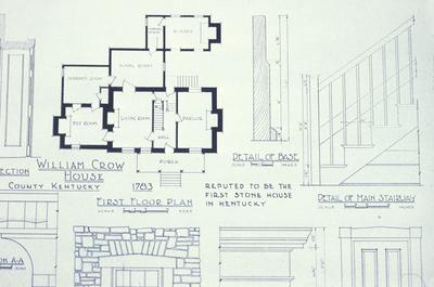 William Crow House - Note on slide: Architectural detail drawing