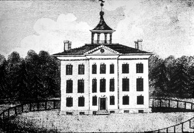 First Kentucky state house - Note on slide: Architectural drawing from N.Y. Magazine or Literary Repository, July 1796