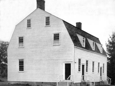 Meeting house - Note on slide: Exterior view of meeting house. Shaker Architecture / compiled by Herbert Schiffer. West Chester, Pa. : Schiffer Pub., 1979. p. 140