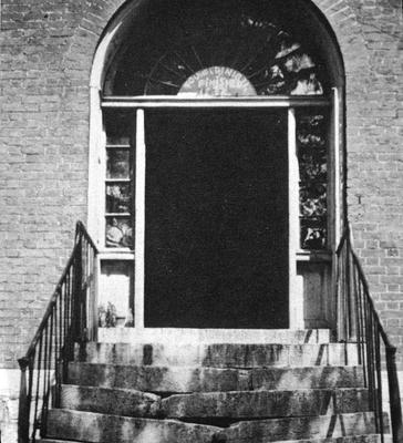 North lot family house - Note on slide: Doorway. The Simple Spirit. Thomas, Samuel W., [Harrodsburg, Ky.] Pleasant Hill Press, 1973. p. 110