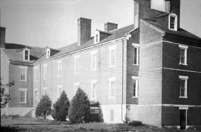 South Union center family house - Note on slide: Exterior view from northeast. Shaker Architecture / compiled by Herbert Schiffer. West Chester, Pa. : Schiffer Pub., 1979