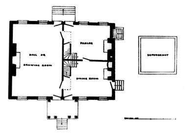 Clermont - Note on slide: Plan drawn by Clay Lancaster