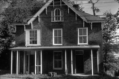 Big Spring Meeting house (Big Spring Baptist church) - Note on slide: Exterior view before restoration