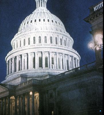 United States Capitol building - Note on slide: Exterior view of dome