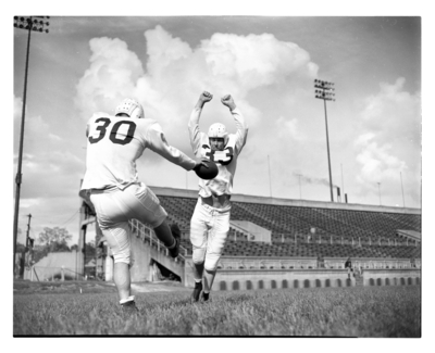 Unidentified football players