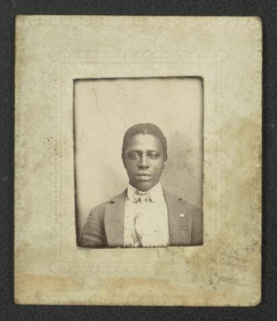 Portrait of an unidentified black man