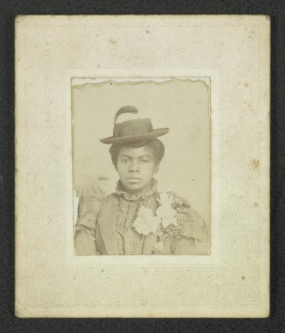 Portrait of an unidentified black woman