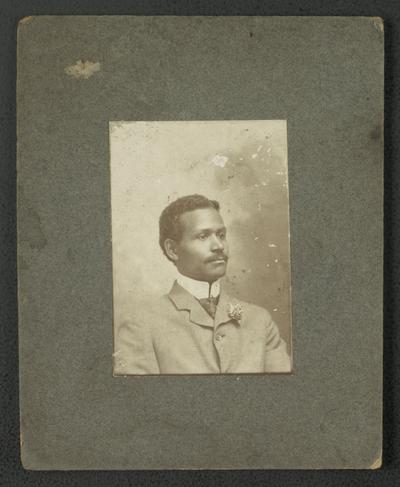 Portrait of an unidentified black man