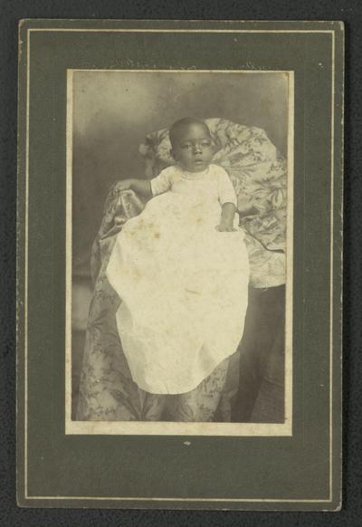 Portrait of an unidentified black infant