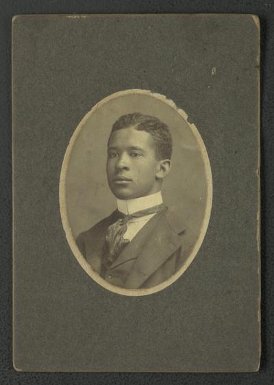 Portrait of an unidentified black man