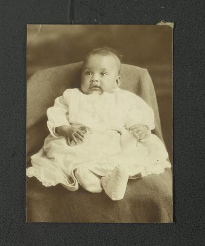 Portrait of an unidentified black infant