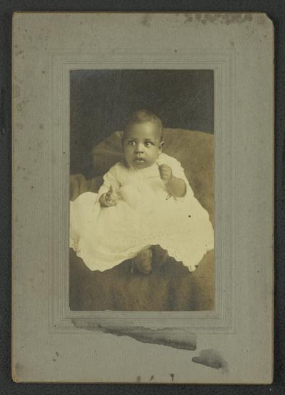 Portrait of an unidentified black infant