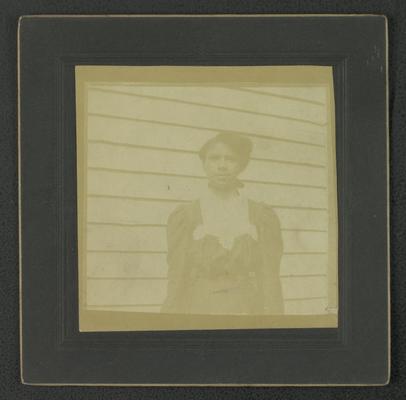 Portrait of an unidentified young black woman