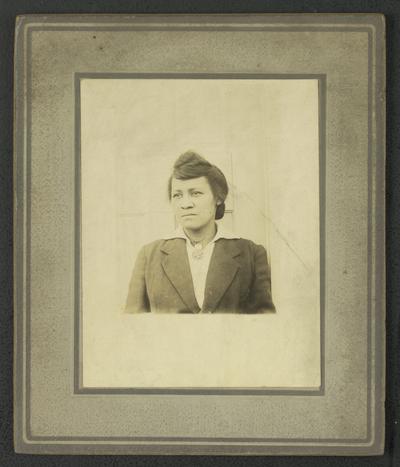 Portrait of an unidentified black woman