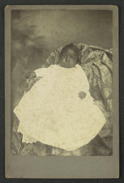 Portrait of an unidentified black infant