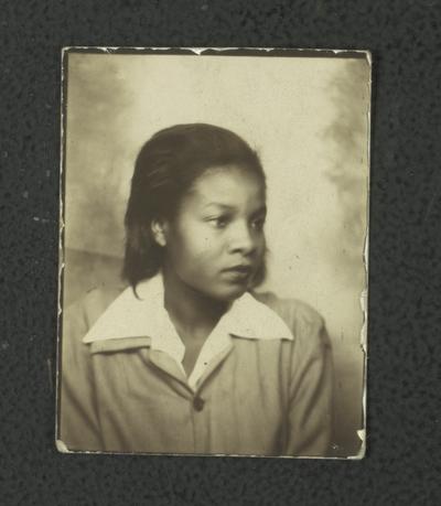 Portrait of an unidentified black woman