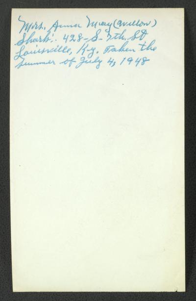 Mrs. Anna Mae (Wilson) [illegible]