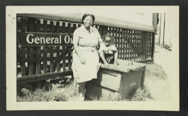 Mary Alice Warren and unidentified child