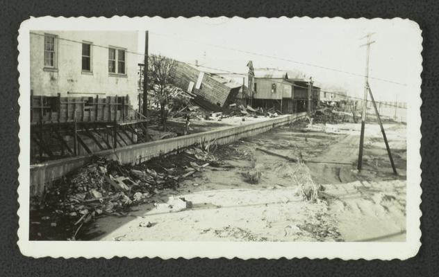 Damage after hurricane in Bay St. Louis, Mississippi