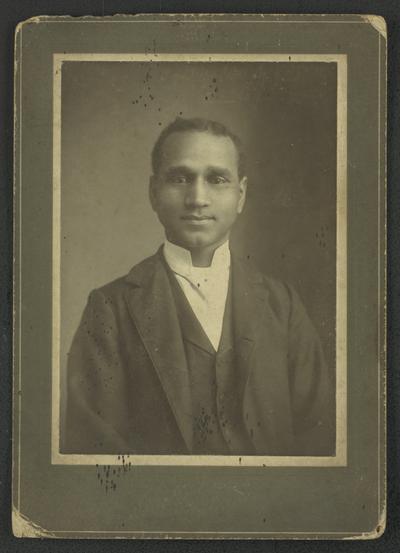 Portrait of an unidentified black man