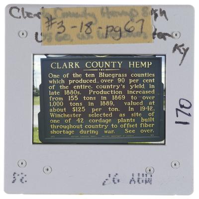 Clark County Hemp sign