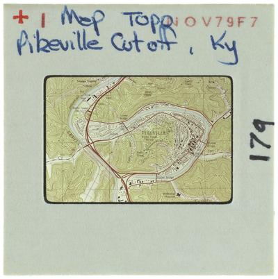 Map Topo Pikeville Cut off, Kentucky