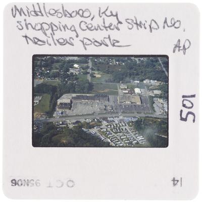 Middlesboro, Kentucky, shopping center strip number AP, trailer park