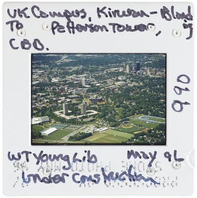 University of Kentucky campus - Kirwan-Blanding to Patterson Tower, CBD - William T. Young Library under construction