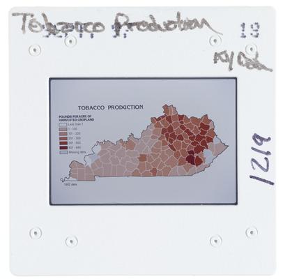 Tobacco Production Kentucky map