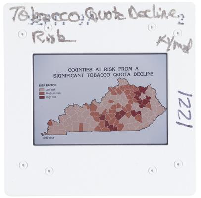 Tobacco Quota Decline Risk Kentucky map