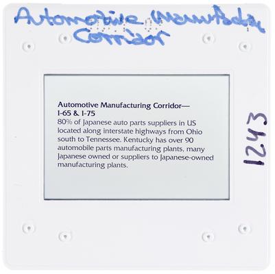 Automotive Manufactoring Corridor