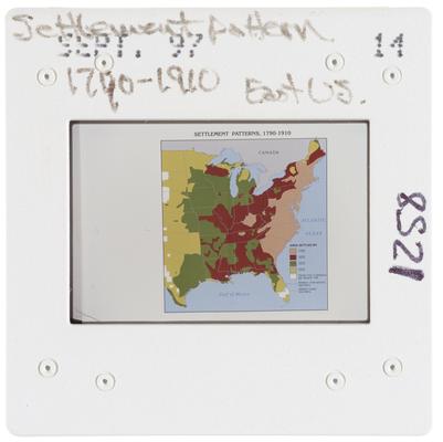 Settlement Pattern 1790-1910 East US