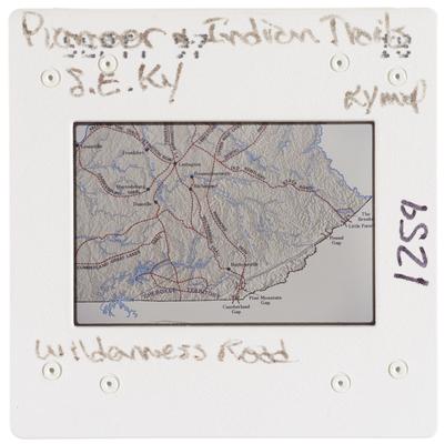 Pioneer and Indian Trails southeastern Kentucky Wilderness Road Kentucky Map