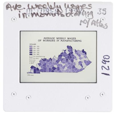 Average Weekly Wages in Manufactoring Kentuckyy Atlas