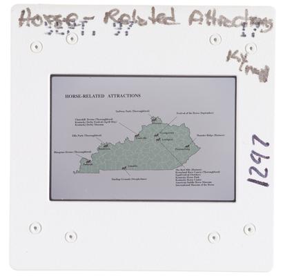 Horse Related Attractions Kentucky Map