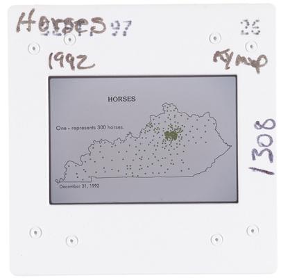 Horses 1992 Kentucky Map