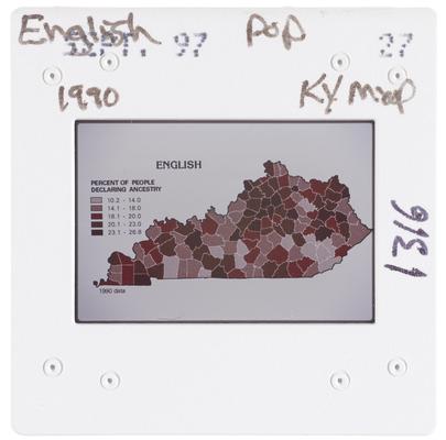 English 1990 Kentucky Map