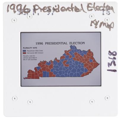 1996 Presidential Election Kentucky Map