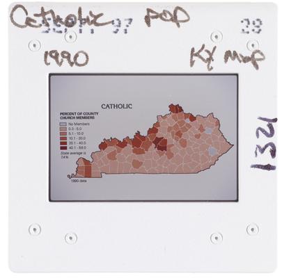 Catholic  1990 Kentucky Map