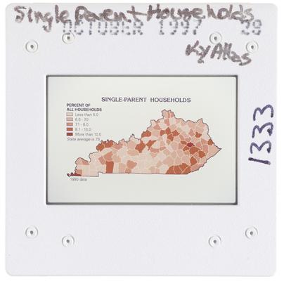 Single Parent Households Kentucky Atlas