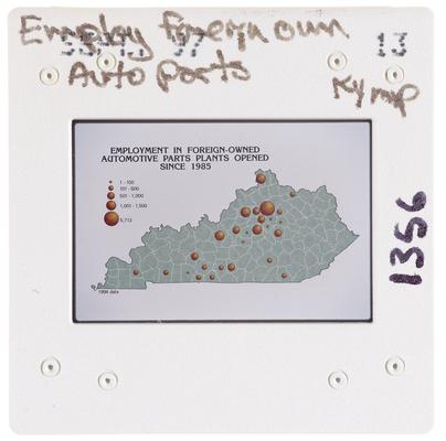 Employ Foreign-owned Auto Parts Kentucky map