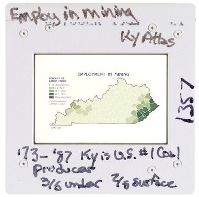 Employment in Mining Kentucky Atlas